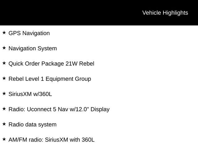 2025 RAM 1500 Rebel 4WD