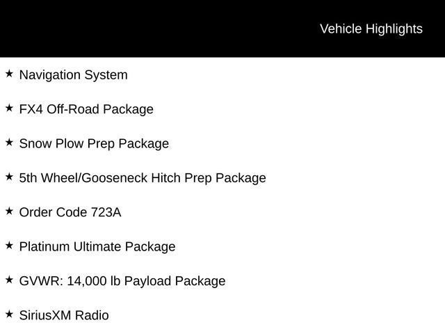 2017 Ford F-350SD Platinum 4WD FX4 DRW DP