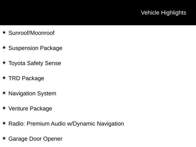 2021 Toyota 4Runner Venture 4WD