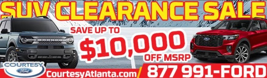 SUV CLEARANCE SALE 